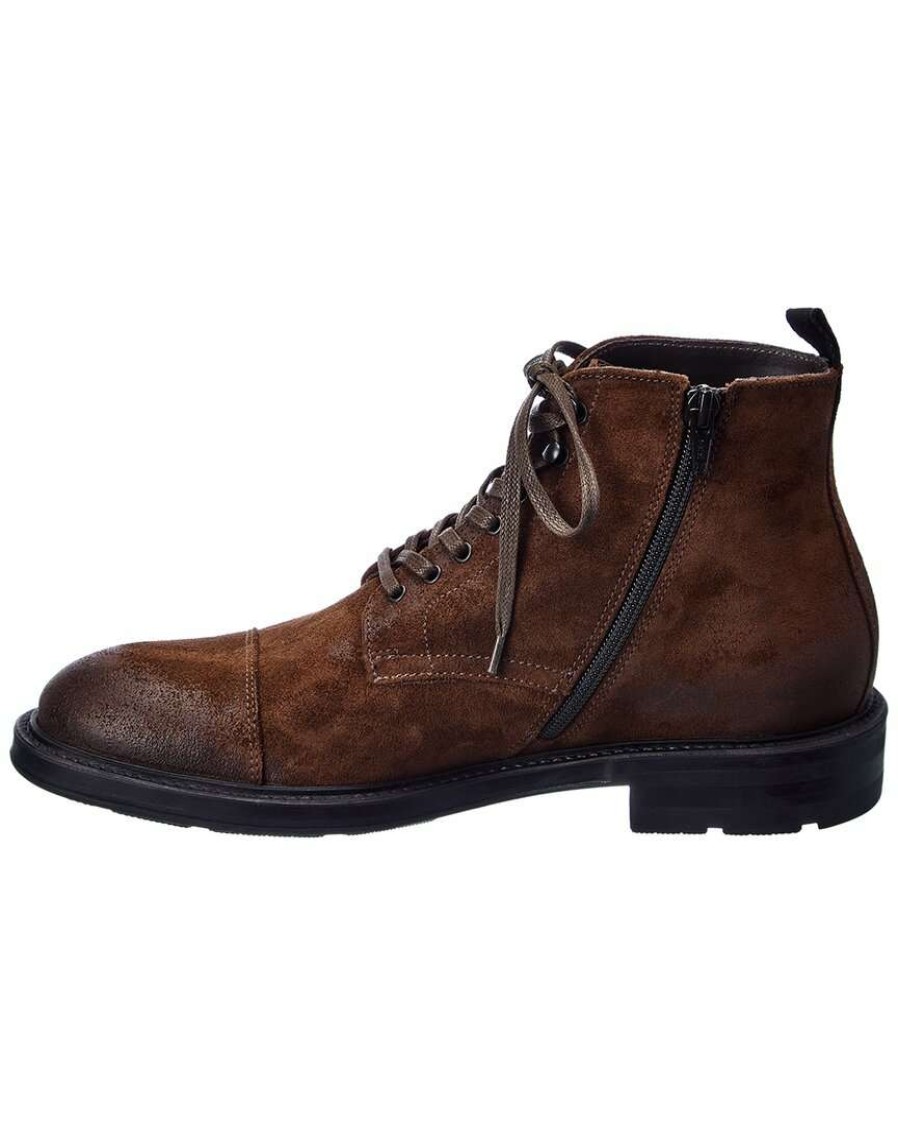 Shoes * | M By Bruno Magli Omar Suede Boot Men Brown